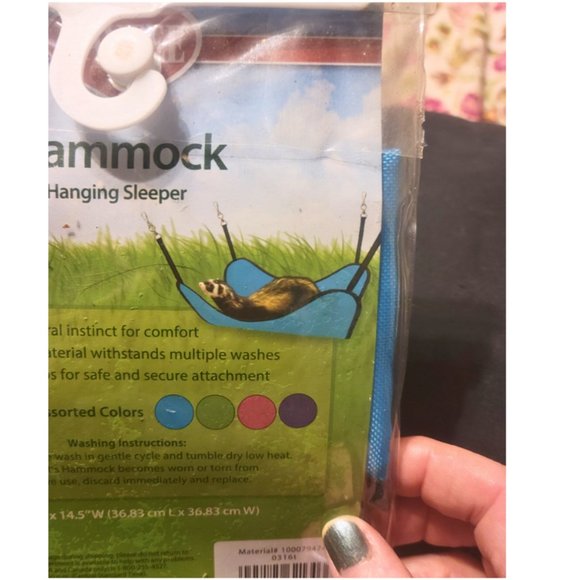 Kaytee Ferret Hanging Sleeper Hammock, Blue NTW - Picture 5 of 5